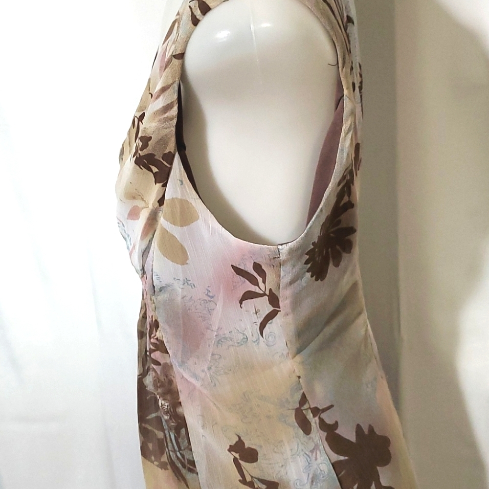 TAILOR Floral Tank Top Tailored Lace Accent size M - Picture 5 of 10